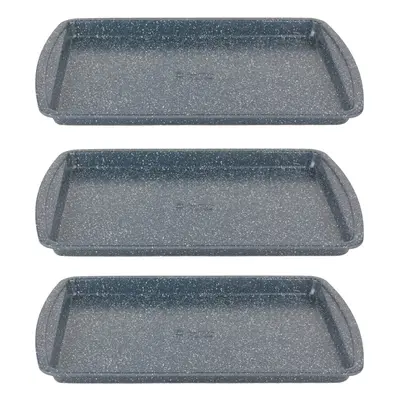 COMBO-8615A Nightfall Stone cm Baking Tray Set - Set of Non-Stick Oven Tray, Oven Safe Up to 220