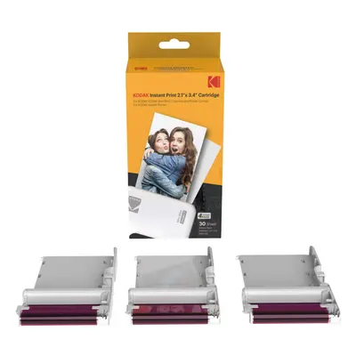 Kodak Pack 4PASS Real Photo 21x34 Laminate Process Cartridge AllinOne Paper and Color Ribbon Ref