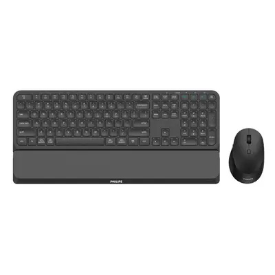 Philips series SPT6607B - Keyboard and mouse set - wireless - 2.4 GHz, Bluetooth 3.0, Bluetooth 