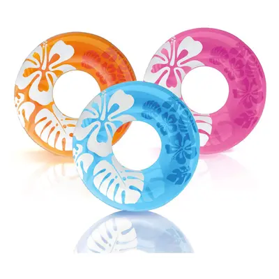 Intex Colorful Transparent Inflatable Swimming Pool Tube Raft (3 Pack) | 59251EP