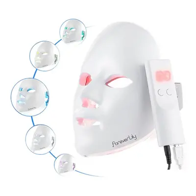 (UK plug) LED Facial Mask Photon Therapy Anti-Acne Wrinkle Removal Skin Rejuvenation Face Skin C