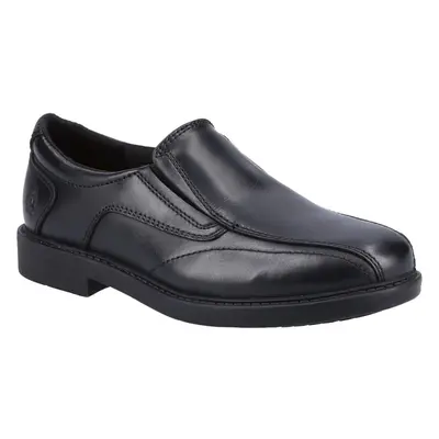 (UK 4.5, Black) Hush Puppies TOBY SENIOR Boys Shoes Black