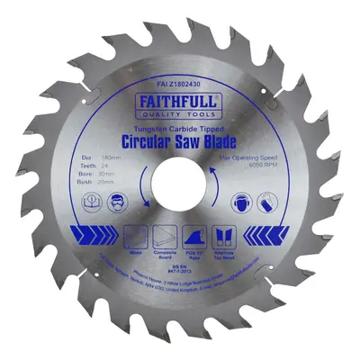 FAIZ1802430 TCT Circular Saw Blade mm x mm Bore x Teeth