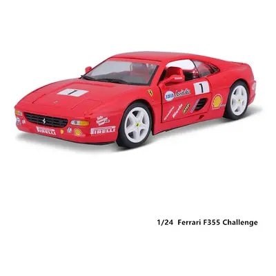 (F355 CHALLENGE) 1:24 Ferrari 499P LMH FORMULA RACING 250GTO FXXK Alloy Luxury Vehicle Diecast C