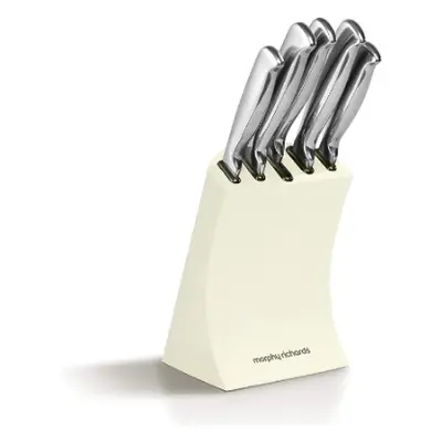 Morphy Richards 5pc Knife Block with High Grade Stainless Steel