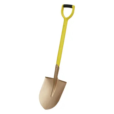 990mm Non-Sparking Round Point Shovel - 240mm x 420mm Head - Hardwood Shaft