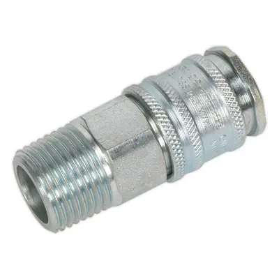 1/2 Inch BSPT Coupling Body Adaptor - Male Thread - High Flow Rate Coupler