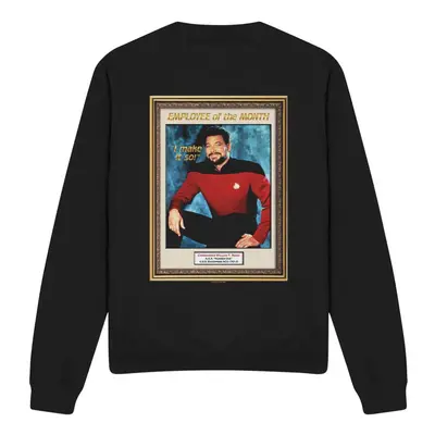 (M, Black) Star Trek Unisex Adult Employee of the Month Sweatshirt