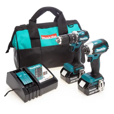 Makita 18v DLX2460X1 Brushless Kit DHP487 Hammer Drill DTD153 Impact Driver 3ah