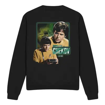 (XXL, Black) Star Trek Unisex Adult Chekov Sweatshirt