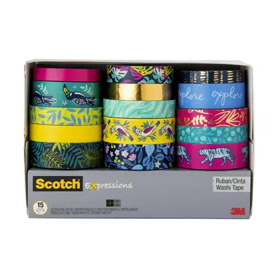 Scotch Expressions Washi Tap Rolls Great for Decorating and Craft