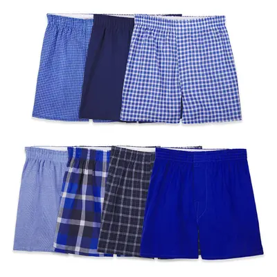 Fruit of the Loom boys Boxer Shorts Underwear Woven - Pack Assorted