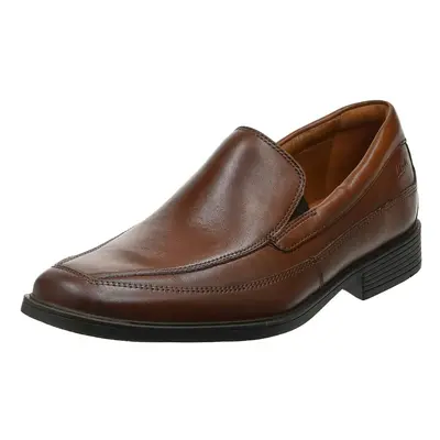 Clarks Men's Tilden Free Loafer Dark Tan Leather Wide