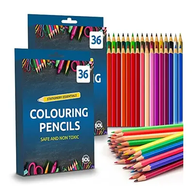 72 Colouring Pencils for Adults and Children | Coloured Pencils for Children Art & Craft Supplie