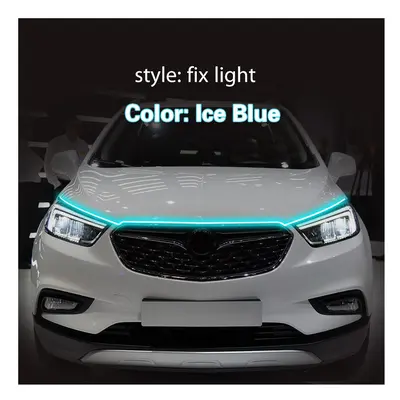 (120cm, Ice Blue) 1Pcs DRL For Opel Mokka Daytime Running Lights Fog head Lamp