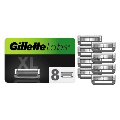 Gillette Labs with Exfoliating Bar and Heated Razor Blades, Refills