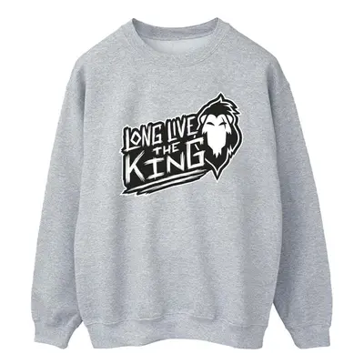 (XXL, Sports Grey) Disney Mens The Lion King The King Sweatshirt