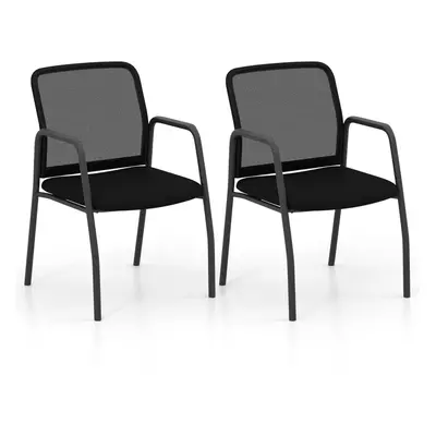 Waiting Room Chair Set of Office Guest Chairs w/Mesh Backrest