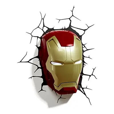 Marvel Iron Man Mask 3D Wall Light, for Not suitable for children under months