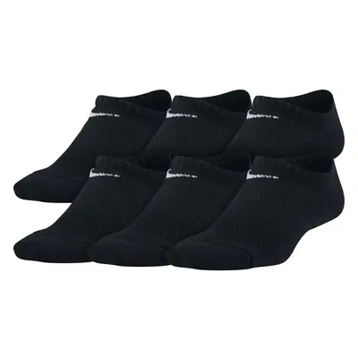 Nike Kids' Everyday Cushioned No-Show Socks (6 Pair) Black/White Sma