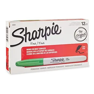 SANFORD L.P. MARKER SHARPIE FINE GRN (Set of 3)