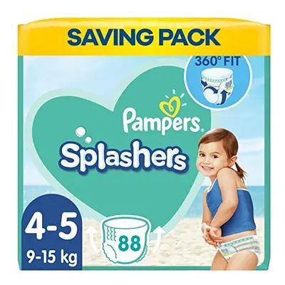 Pampers Baby Nappies Size (9-15 kg / lbs), Splashers Swim Pants, Nappies, SAVING PACK, Do Not Sw