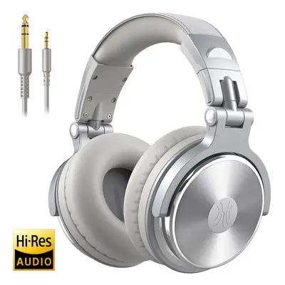 (Silver-Gray) Oneodio Over Ear Headphones Hifi Studio DJ Headphone Wired Monitor Music