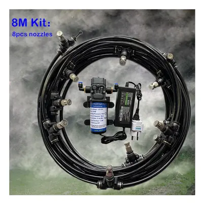 (8M Black Kit) A11 Electric sprayer 12V water pump 6M -18M disinfection watering kits 6mm slip l