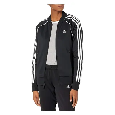 adidas Originals womens Superstar Track Primeblue Jacket Black/White