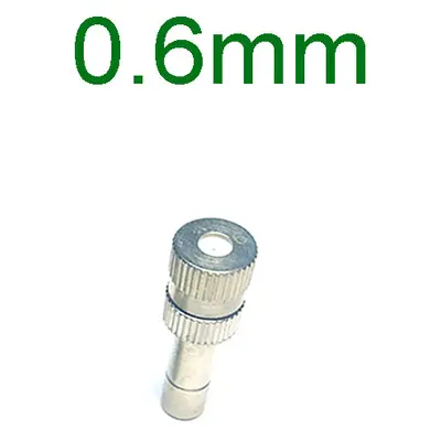 (0.6mm) PCS Quick Slip Lock Nozzle 0.1mm-0.6mm Fogging Spray Sprinkler Misting Garden Nozzle for