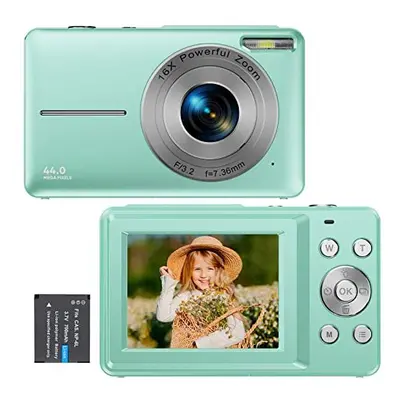 Digital Camera, 1080P Compact Camera FHD Photo Camera 44MP Vlogging Camera Portable Mini Childre