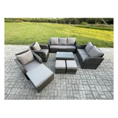 Fimous Patio Garden Furniture Sets Wicker Seater Outdoor Rattan Furniture Sofa Sets with Lovesea