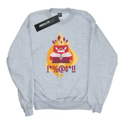 (L, Heather Grey) Disney Womens/Ladies Inside Out Fired Up Sweatshirt