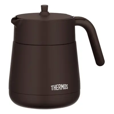 Thermos TTE-700 BW Vacuum Insulated Teapot with Strainer 23.7 fl oz (700 ml) Brown