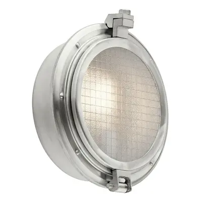 Outdoor IP44 Wall Light Brushed Aluminum LED E27 75W