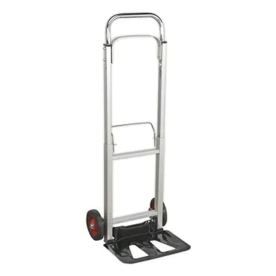 Lightweight Aluminium Folding Sack Truck - 90kg Weight Limit - Telescopic Handle