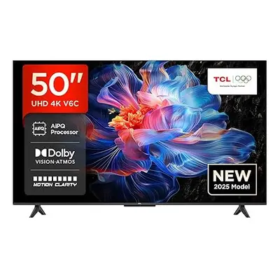 TCL 50V6C-UK 50" 4K Ultra HD, HDR TV, Smart TV Powered by Google TV