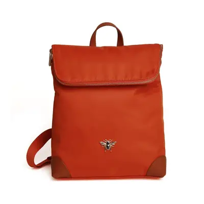 (Orange (AW5841)) Ladies Backpack with Gold bee embellishment