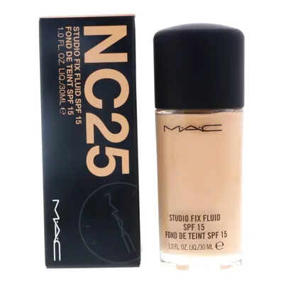 MAC- STUDIO FIX FLUID SPF15 FOUNDATION -LIQUID-30ML ""NC25"" BOXED