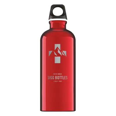 SIGG - Aluminum Water Bottle - Traveller Red & White - Swiss Design - With Screw Cap - Leakproof