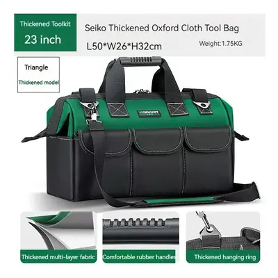 (TypeC inch) Waterproof Multi Pockets Tool Set with Bag for Electrician Working Tool Box Case St