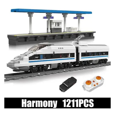 (as the picture) Mould King Crh Train Building Block Technical Rc Electric Railway Track Kids Br