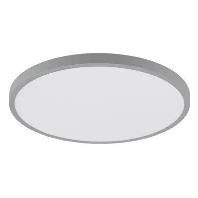 Wall / Ceiling Light Silver 400mm Round Surface Mounted 25W LED 3000K