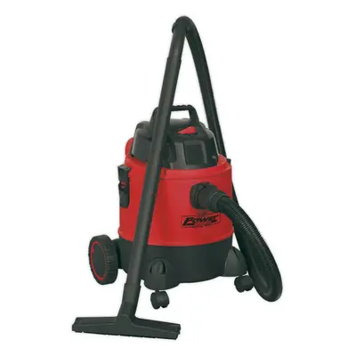 1250W Wet & Dry Vacuum Cleaner - 20L Drum Capacity - 4m Cable & Pin UK Plug