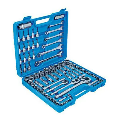 90 Piece Mechanics Tool Set Spanners Sockets Screwdrivers Handles