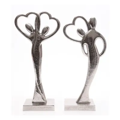 Entwined Couple Figurine Sculpture Silver Metal Love Heart Ornament ~ Design Varies, chosen at r