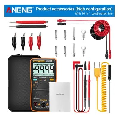 (yellow, Pro) Aneng An8009 Digital Multimeter Transistor Testers Capacitor True-rms Tester Autom