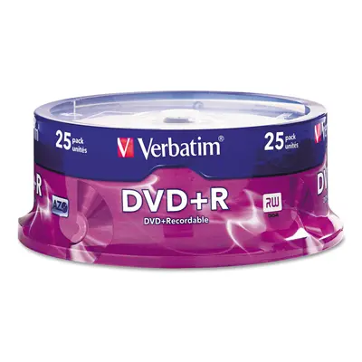 Verbatim AZO DVD+R 4.7GB 16X Surface - 25pk Spindle - Hour Maximum Recording Time