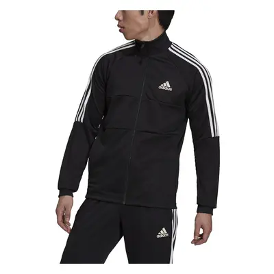 adidas Men's AEROREADY Sereno Cut 3-Stripes Slim Track Top Black/Whit