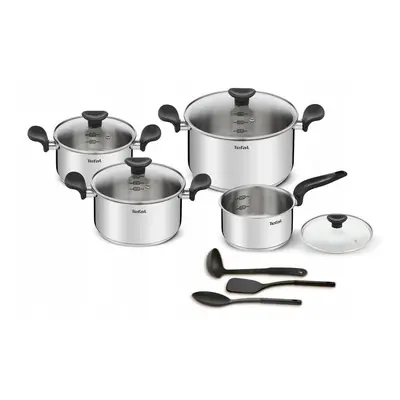 TEFAL Primary Pot Set, Stainless Steel, Induction, Pieces